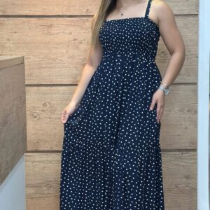 Vestido Longo Poá