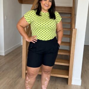 Blusa Plus Size Poá