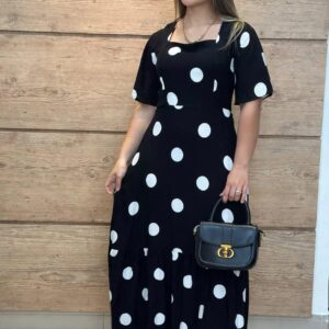 Vestido Poá Bella