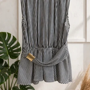 Blusa Regata  Peplum Com Cinto